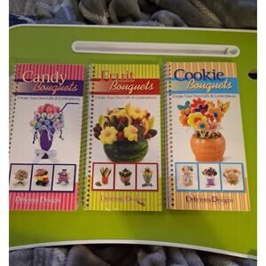 Delicious Designs Craft Books, Fruit, Candy, Cookie Bouguet Instruction Booklets